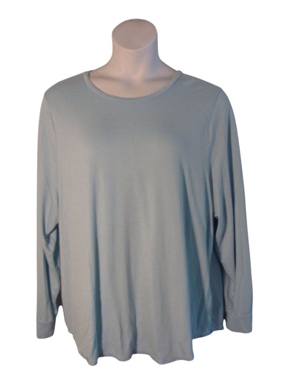 J. Crew 3X Light Blue Cozy Lined Knit Shirt Top SOFT